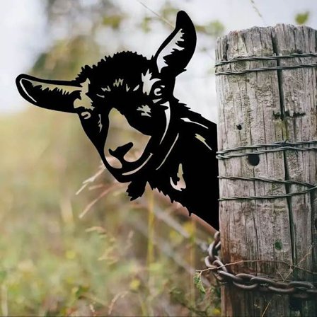 Metal Gedehave Ornamenter til Hegn, Hjem og Udendørs Dekoration, Have Dekoration, Skulpturer, Støbejerns Silhuetter, Træ, Have, Vægkunst