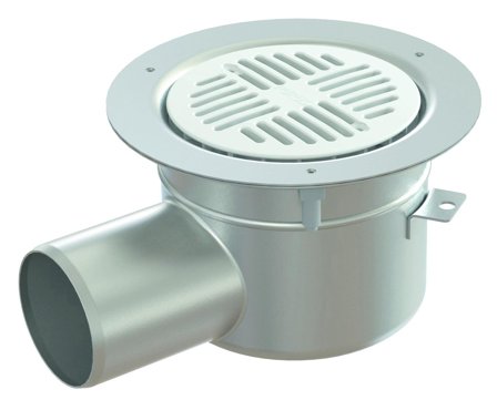 Purus Tor 75 Gulvafløb 75 mm Sideudtag, Indendørs afløb