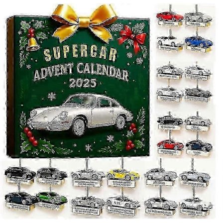 2025 Ny Porsche Adventskalender Blind Box Julgransdekoration Akrylhänge_tigu[D]