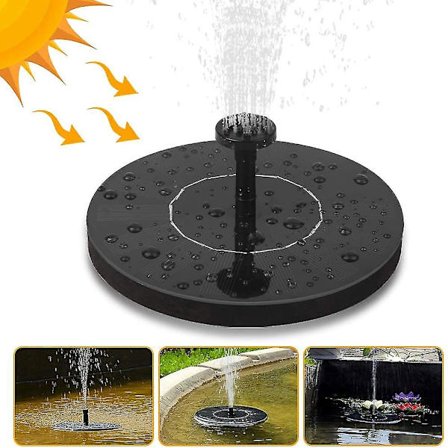 Solar fontän vattenpump flytande pool trädgård dekoration