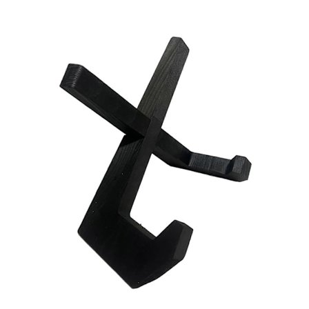 Kokebokholder i tre, kjøkkenbenk, svart, massivt tre, oppskriftsbok, vinylplate, displaystativ, skrivebordsdekorasjon