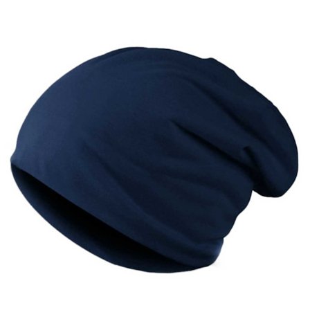 Tunn Mörkblå Vintermössa Lång Mössa Snowboard Skate