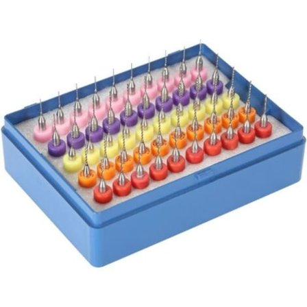 50 stk 0,5+0,6+0,7+0,8+0,9 mm Wolframkarbid Mikroetsing Borsett, Etseverktøy for Kretskort PCB SMT-form