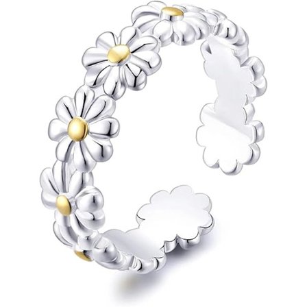 Justerbar Daisy Evighedsring