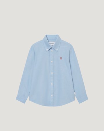 Les Deux Konrad Contrast Oxford Shirt KIDS Blå Skjortor Kille - Kids Brand Store