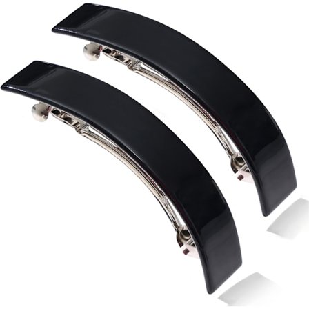 2 stk. Hårspænder Dame Barrette Hårspænder Hårspænder Til Kvinder Fint Tykt Hår, Fransk Sort Hårspænde Til Kvinder