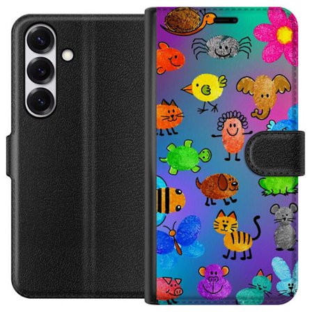 Yhteensopiva Lompakkokotelo Samsung Galaxy S25 Little Scribble Friends