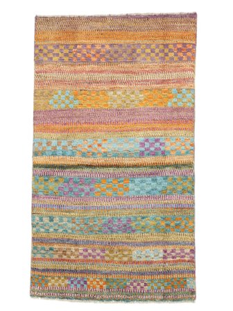 Alfombra Moroccan Berber - Afghanistan 85X146 Marrón/Amarillo Oscuro (Lana, Afganistán)