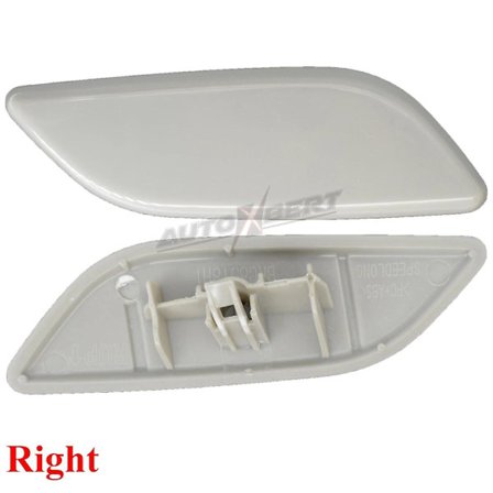 2x Forlygtevaskerdyse Dæksel til Mazda 3 Axela Bn Bm 2014-2016 Forlygte Sprøjte Jet Uprimet Hætte Biltilbehør