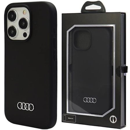 Audi silikondeksel til iPhone 15 Pro Max - svart