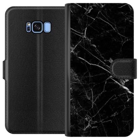 Samsung Galaxy S8 Tegnebogsetui Sort Marmor