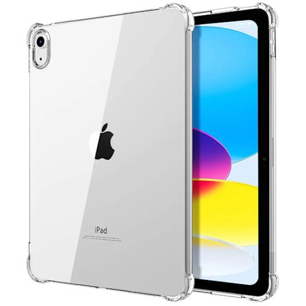 För iPad Air Mini Pro 8.3 9.7 10.2 10.9 11 11:e 10:e 9:e 8:e generationen, skimrande glittrande mjukt silikonskal med airbag