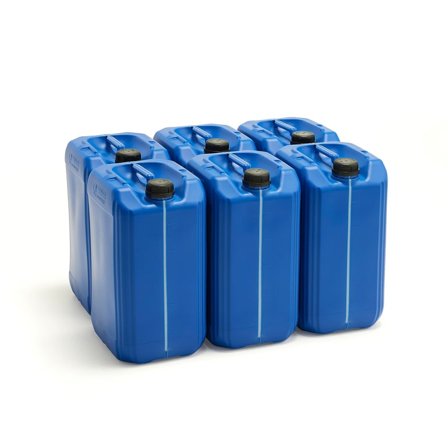 Plastdunk, 25 liter, blå, 6-pk.