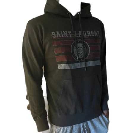 Grå Saint Laurent hoodie