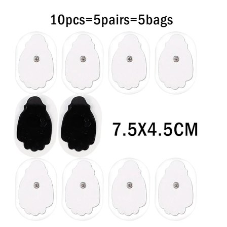 10 st Återanvändbara 3,5 mm Plugg Gel Tens Elektrodplattor för Elektrisk Massageapparat Akupunktur Puls EMS Nerv Muskelstimulator Massage~05906