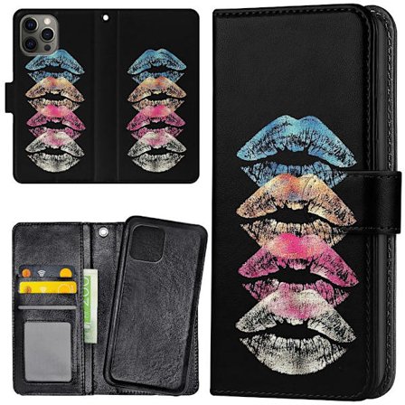 iPhone 15 Pro Max - Plånboksfodral/Skal Läppar