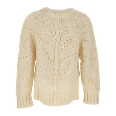 P.a.r.o.s.h. Round-neck Knitwear , Wit , Dames , Maat: M Truis