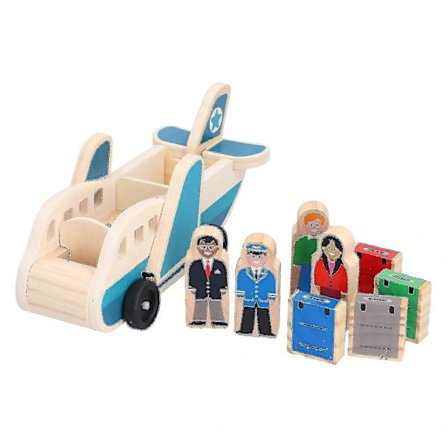 Treleke fly for småbarn - Passasjerfly, leketøy, pedagogisk modell