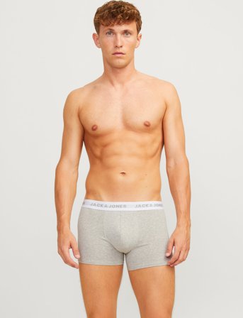 Jack & Jones Jacbasic Trunks 7 Pack - Grey - XXL