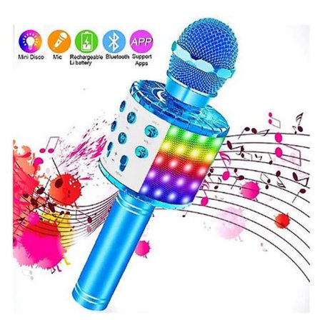 Ws-858l Trådløs Bluetooth Karaoke Mikrofon Børn 4 I 1 Håndholdt