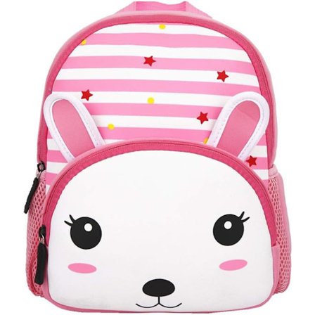Førskole Rygsæk Toddler Neopren Dyr Skoletaske Frokostrygsæk til Børn Drenge Piger (Kanin)
