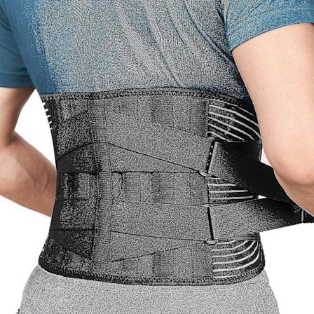 Elastisk dobbelt kompressionsbælte Fitness Mesh Åndbar Sports Taljestøtte Styrke Støtte Vægtløftningsbælte - Til mænd/kvinder