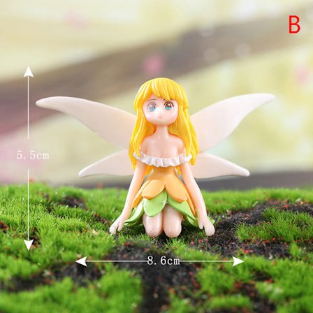 Flower Fairy Figurines MiniatureMicro Landscape Ornament Dollho