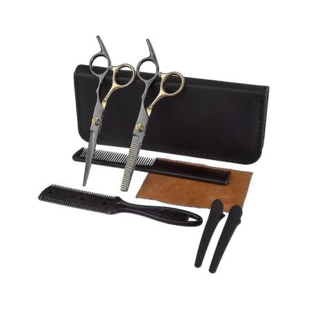 Hårklippningssax Frisörsalong Frisör Hårklippning Tunnande Textureringssaxar Set Hårklippningssax Kit