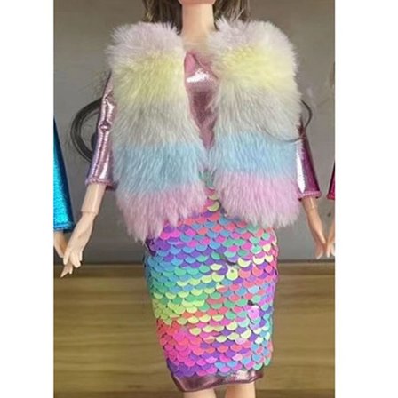 1/6 Dockkläder Cardigan Pälskläder 2 2