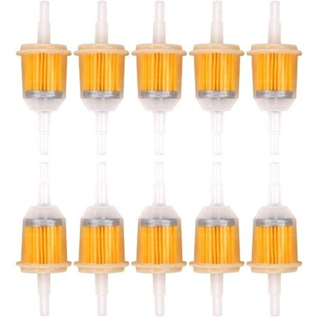 10 stk. universelt drivstoffilter 6-8 mm hurtigdrivstoff