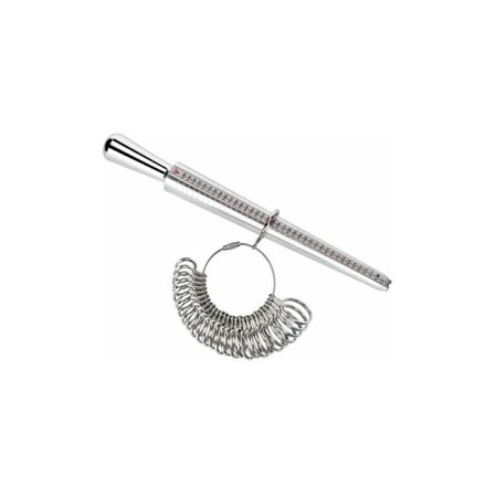 HLVBU Ring gauge finger size measuring gauge rings finger gauge ring tool med ringfoder, CRUEL