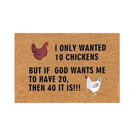 Sjove kyllingemønster dørmåtter Indgangsdørmåtte tæppe