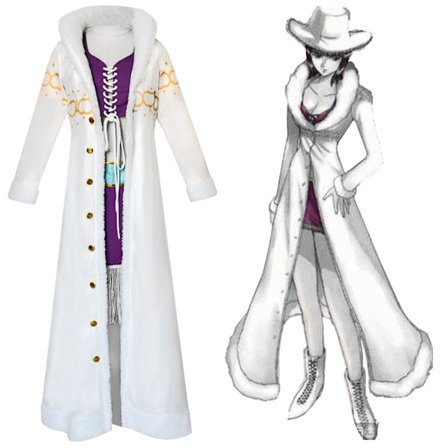 Nico Robin One Piece Cosplay Kostume Cosplay Kappe Fuld Halloween Kostume
