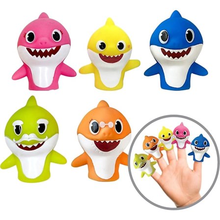 Baby Shark Fingerdockor, 5-pack, 1:a generationen Db