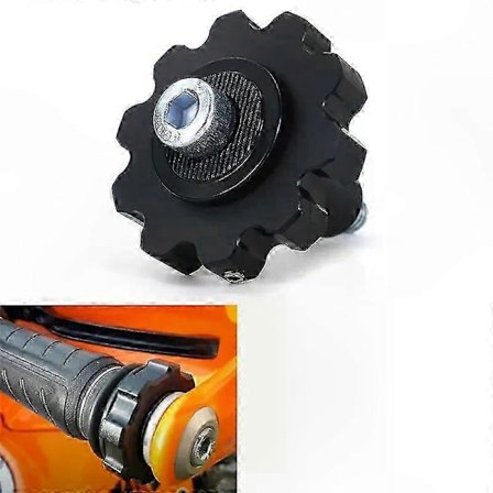 Vakionopeudensäädin kaasulukko Adventure-moottoripyörille, joissa on puristinpäätytankotuki