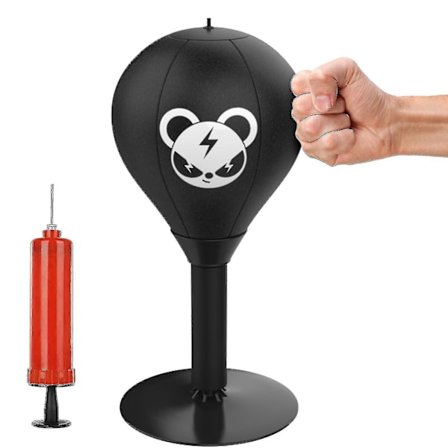 Stressavlastande skrivbordssäck med starka sugkoppar, kraftig stressavlastningsboll, roliga presenter till chef, kollega K`