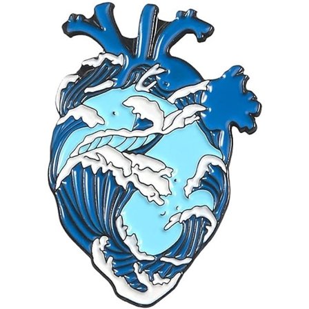 Emalj Pins för Ryggsäckar Hjärta Pin Rolig Emalj Slipsnål Brosch Pin Badge för Män Kvinnor Pojkar Flickor Hjärtorgan Söt Estetisk Pin för Hatt Väska(