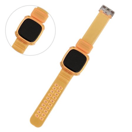 Fitbit Versa 3 cool translucent klockarmband - orange