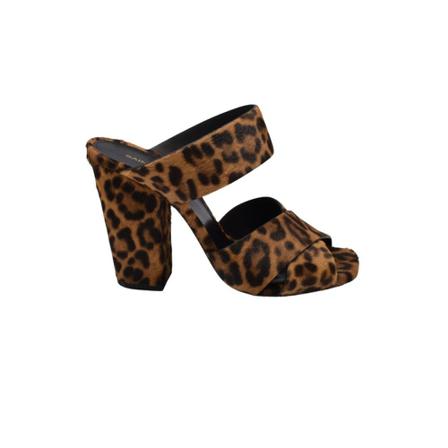 Saint Laurent, Oak Sandals Bruin, Dames, Maat:37 EU