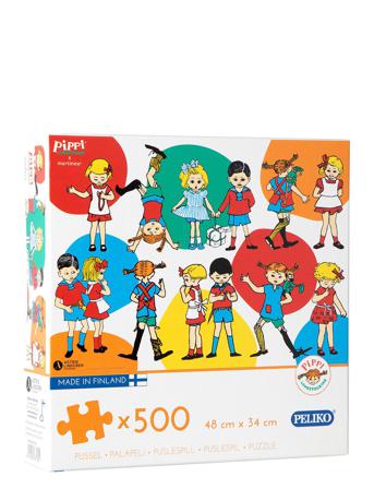 Pippi 500 Pcs Puzzle Toys Puzzles And Games Puzzles Classic Puzzles Multi/mønstret Peliko