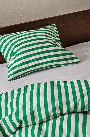 Jotex - Kussensloop Smaragdgroen/wit Smaragdgroen/wit - KAYO - Koop Kussenslopen bij Jotex