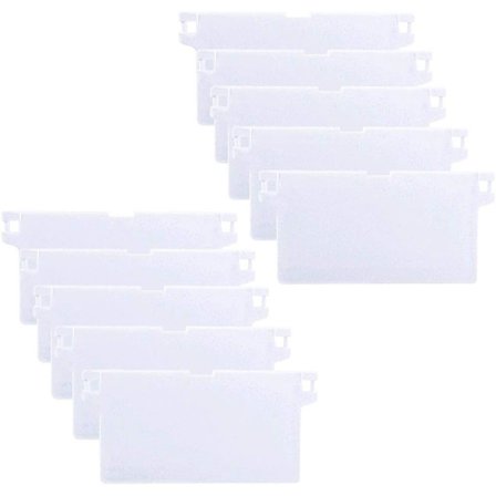 10 st Kalifornien Persienner Motvikt Vertikal Persienner Motvikt Vertikal Persienner Lameller 127 mm Vit Reservdel