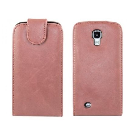 Samsung Galaxy S4 - DeLuxe Leather Fodral - Rosa