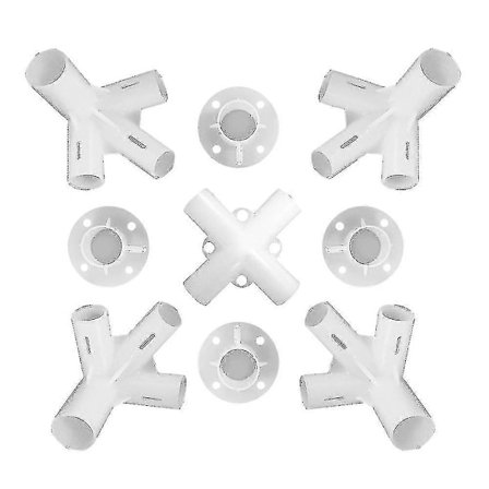 Reservedele til 3x3m Pavillon Markise Telt Fødder Hjørne Center Connector 25/19mm [DB]
