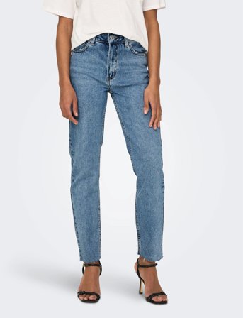 ONLY Onlemily Hw St Rw Cr An Mae06 Noos - Blue - 32 x 34