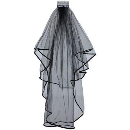 Corpse Bride Slør Svart Slør Corpse Bride Kostyme Halloween Tilbehør - Svart Slør Brud Gotisk Tilbehør Halloween Brud Tilbehør