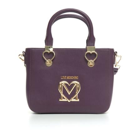 Love Moschino, Small shopping bag Fioletowy, Kobieta, Rozmiar: ONE Size
