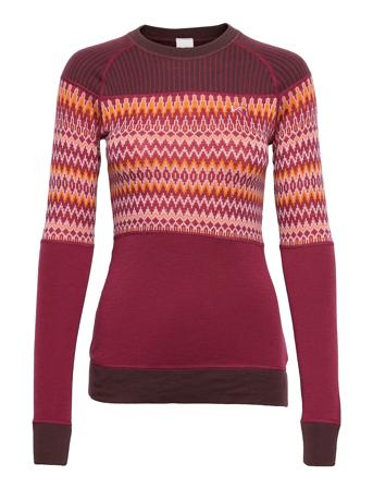 Silja Ls Base Layer Tops Rød Kari Traa*Betinget Tilbud