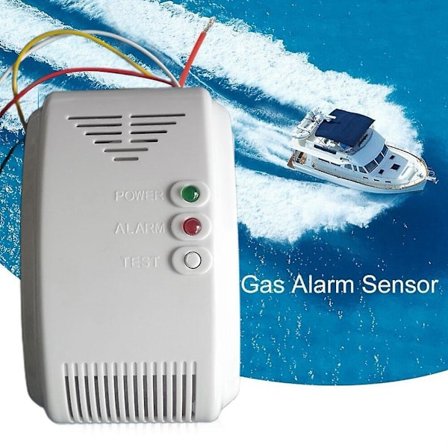 12V Gassalarm Sensor Alarm Propan Butan LPG Naturgass Bobil Campingvogn