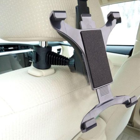 Holder for Tablets for Car/Headrest - Black
